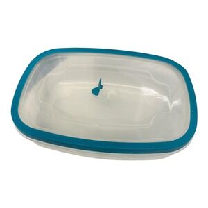 True Living Lid 16.5 fl oz Plastic Food Storage Container Vent Hole EUC